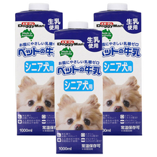 DoggyMan 多格漫 澳洲犬用牛奶 老犬用, 1L, 3瓶