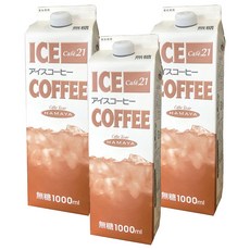 HAMAYA Café 21 黑咖啡 無糖, 3個, 1L