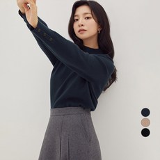 클라비스 여성용 반넥 풀오버 니트