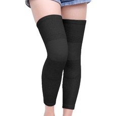 건강별밭 무릎 종아리 방한 보호대 좌우 세트 블랙, 1세트