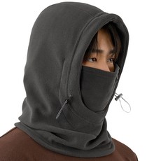 그루브스타 GRS 플리스 후드 넥워머, GRAY, 1개