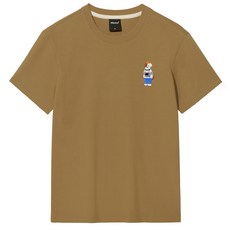 옥스타 남녀공용 미니미 포토그래퍼 브로독 자수 반팔 티셔츠 1TS005