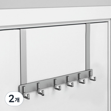 門用掛架 門後掛鉤 門鉤 28 x 39 cm, 銀色, 2個