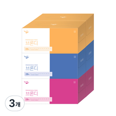 브론디 미용티슈 2겹 220매, 6개입, 3개