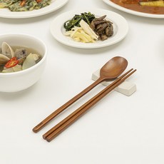 메종오브제 시에르 우드 수저세트, 숟가락 + 젓가락, 1세트