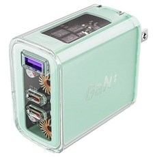 ACEFAST PD 65W 氮化鎵電源供應器 A47 Crystal, 山嵐綠, 1個