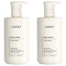 LIFENET 香氛身體乳 花香麝香, 500ml, 2瓶