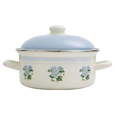 포트메리온 인덕션 보타닉가든 스케치북 법랑 양수 냄비 2.8L, 수국, 1개, 22cm