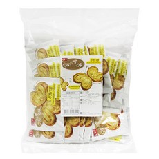 盛香珍 蝴蝶派 原味奶油 厚實口感 16個, 400g, 1袋