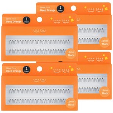 ccam bbak 人造睫毛束 包裝版 11mm 粗 1束, 4個, 勾選(黑色)