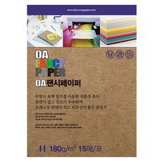 두성종이 OA 팬시페이퍼 컬러복사지 크라프트색 180g K03, A4, 15개 A4, 15개