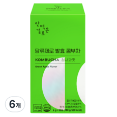 안먹은걸로 당류제로 발효 콤부차 청사과맛, 6g, 30개입, 6개