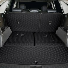 모모토 프리미엄 트렁크 매트 기아 2열등받이+3열등받이+트렁크, 쏘렌토MQ4 7인승, 블랙