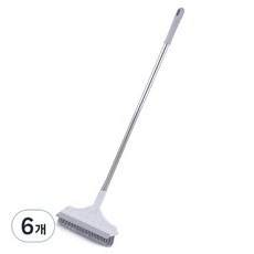 소르트잇 角落縫隙2in1浴室地板廁所清潔刷, 白色, 6個