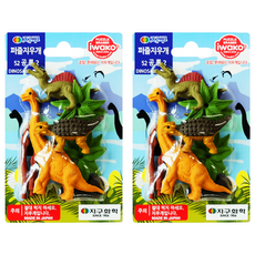 IWAKO 地球化學 拼圖橡皮擦組, 52 恐龍2, 2個