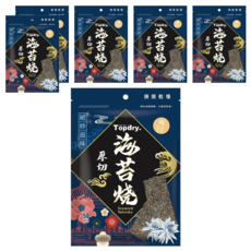 TOPDRY 頂級乾燥 厚切海苔燒 梅子, 50g, 6包