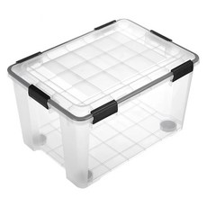 KEYWAY 聯府 Fine防潮整理箱 附輪 55L, KT-55, 1個