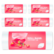 EZn이지엔 위생 롤백 소형 17cm x 25cm, 소(S), 500개입, 5개