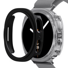 KANTAM Galaxy Watch 硬殼 1+1, 2個, 透明 + 黑色