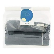 nIZio BOBO雙織紗雙面浴巾 夜灰色 柔軟親膚吸水浴巾, 1條