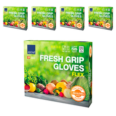 아베나 프레쉬그립 비닐장갑 플렉스, 200개입, 5개