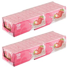 배스킨라빈스 베리베리 스트로베리 우유, 190ml, 96개
