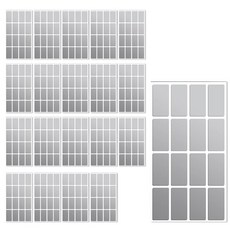 지음앤 다용도 방수 라벨 스티커, 20개, 16개입