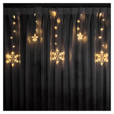 摩達客 LED138 燈 冰條雪花造型 燈串電池燈 附IC控制器(不附電池) USB兩用充電, 暖白光, 1組