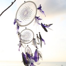 2S BUCK 紫羅蘭三環捕夢網, 白色