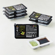 주비푸드 뿌리를 갈아만든 생와사비 30%와 사시미간장소스, 45g, 6개