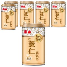 TAISUN 泰山 100%無添加薏仁湯, 330g, 6罐