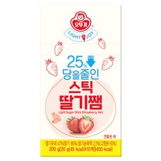 오뚜기 라이트앤조이 당을줄인 스틱딸기잼, 20g, 10개