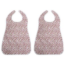 The Happy 成人用手工用餐圍兜, 02 小草莓 紅色, 2個