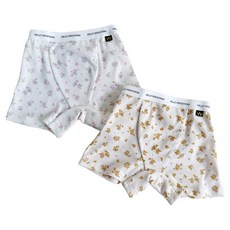 YEROOYENA 男童花朵圖案四角內褲 2件1組