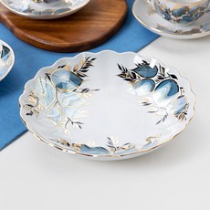 임페리얼포슬린 루나 튤립 케익 접시, 혼합색상, 1개