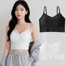 AnotherD 短版彈性小可愛內衣 2件組