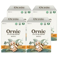 Ornic 棉質護墊, 48入, 4包, 一般