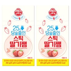 오뚜기 라이트앤조이 당을줄인 스틱딸기잼, 20g, 20개