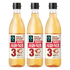 청정원 정통 사과 식초, 800ml, 3개