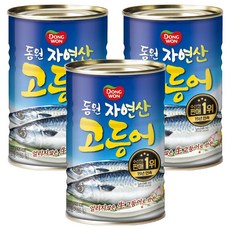동원 고등어 통조림, 300g, 300ml, 3개
