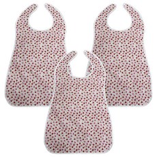 The Happy 成人用手工用餐圍兜, 02 小草莓 紅色, 3個