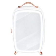 SOnGEn 松井 日系美妝冷藏電子冰箱 6L 食品/保養品收納保存 鏡面玻璃面板 LED觸控燈, 白色, CLT-07B