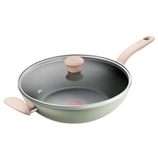 Tefal 特福 抹茶時光系列 不沾炒鍋 加蓋, 30cm, 1組