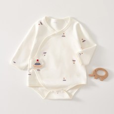 스타도어 신생아 귀여운패치 배냇 바디수트