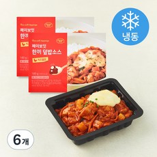 페이보잇 한끼 덮밥소스 치즈불닭 (냉동), 180g, 6개