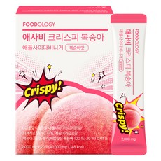 푸드올로지 초모 애사비 크리스피 복숭아맛, 20회분, 1개