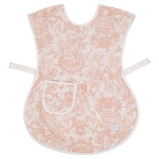 EmonG 媽媽圍兜圍裙 法式印花 粉紅色, 1個, 1入