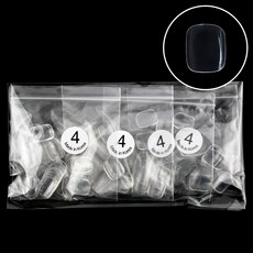 Lvia 足部美甲片 4號 50p, 足部透明美甲片 4號, 4個