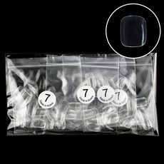 Lvia 足部美甲片 7號, 200個, 透明