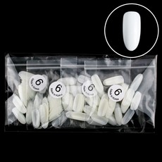 Elvia 指甲尖橢圓形 6 號, 1組, 素色